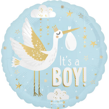 Foil Balloon - "It's a BOY!" - Special Delivery - Pink - 45 cm